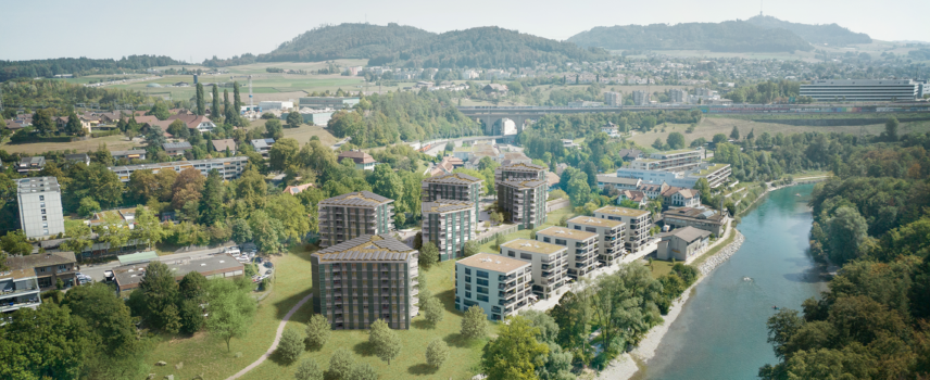 Plusenergie-Quartier Aarerain in Ittigen bei Bern